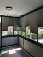 Gri Yeni Nesil Cambalkon Plise Perde